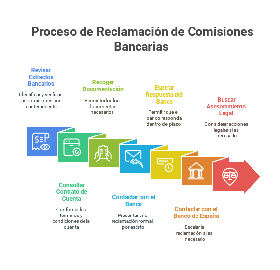 Pasos para reclamar comisiones bancarias por mantenimiento