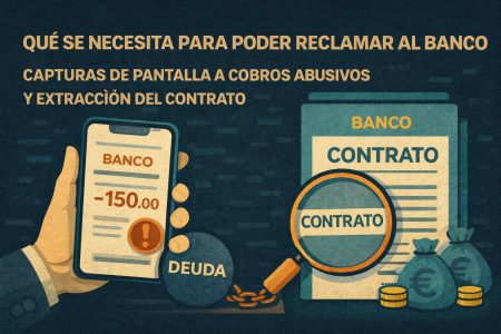 Requisitos para poder reclamar al banco